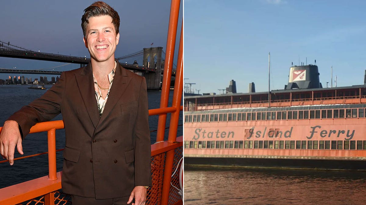 colin jost a bordo del ferry/colin y petes staten island ferry