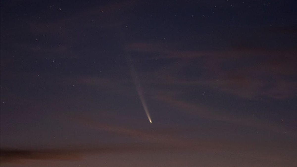 Cometa visto desde la Tierra