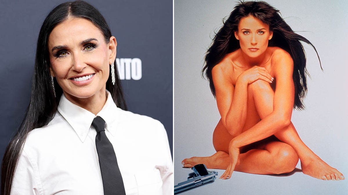 demi moore 2024/demi moore nua em pôster para striptease