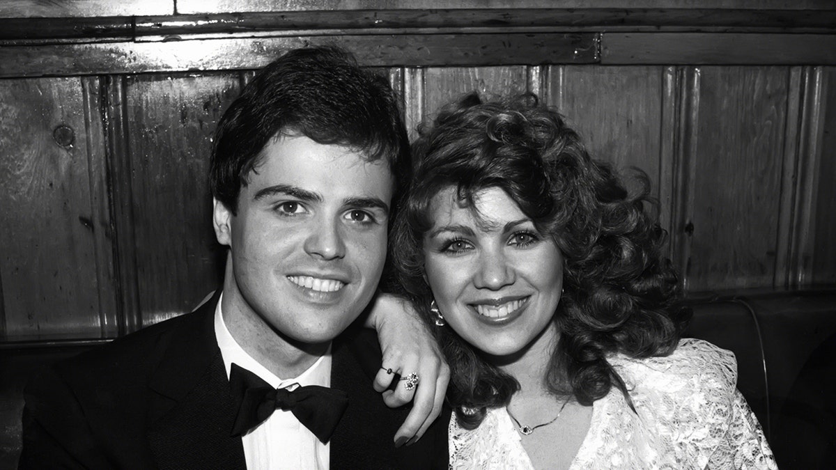 Donny Osmond con su mujer Debbie en 1982