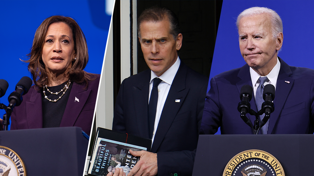 La vicepresidenta Harris, Hunter Biden y el presidente Biden