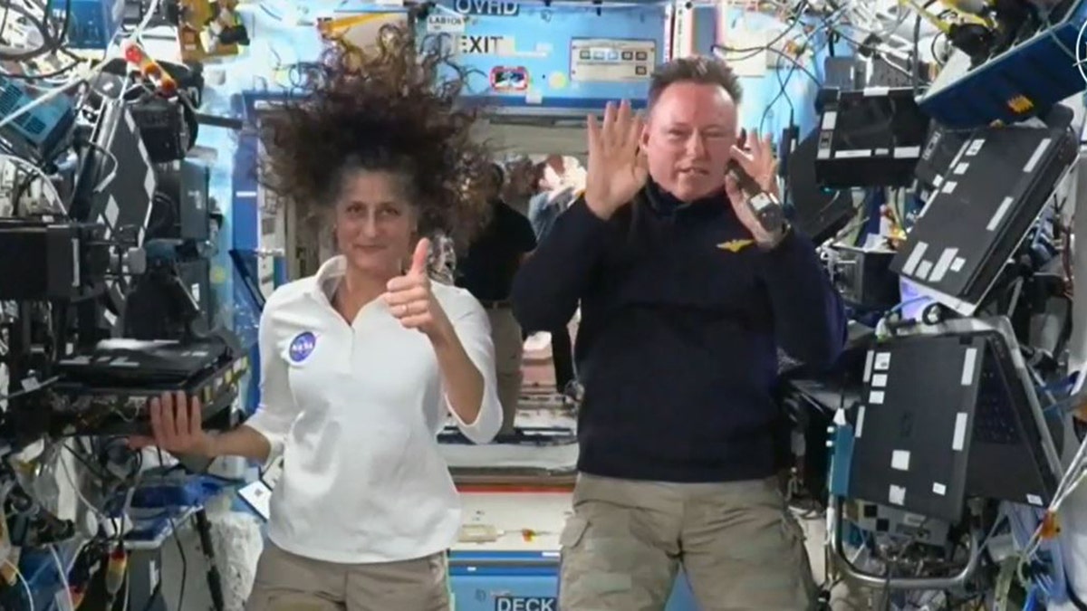 Suni Williams y Butch Wilmore en la estación espacial