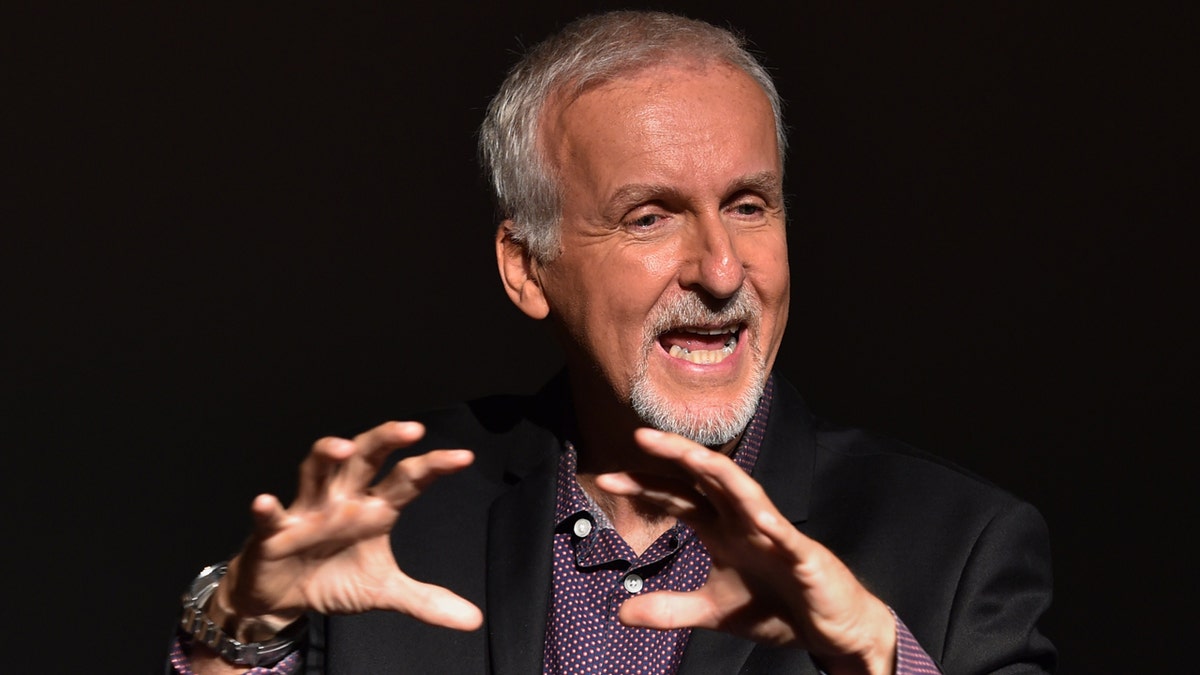 Director James Cameron speaking