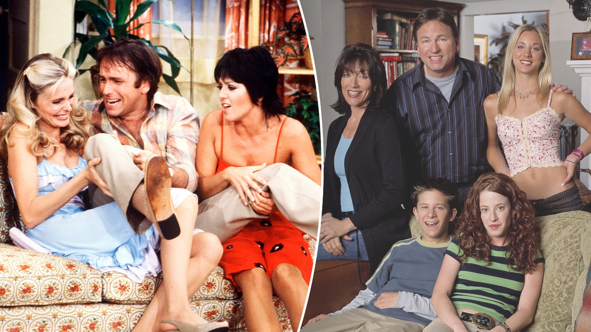 John Ritter in "Three's Company" and in "8 Simple Rules" split.