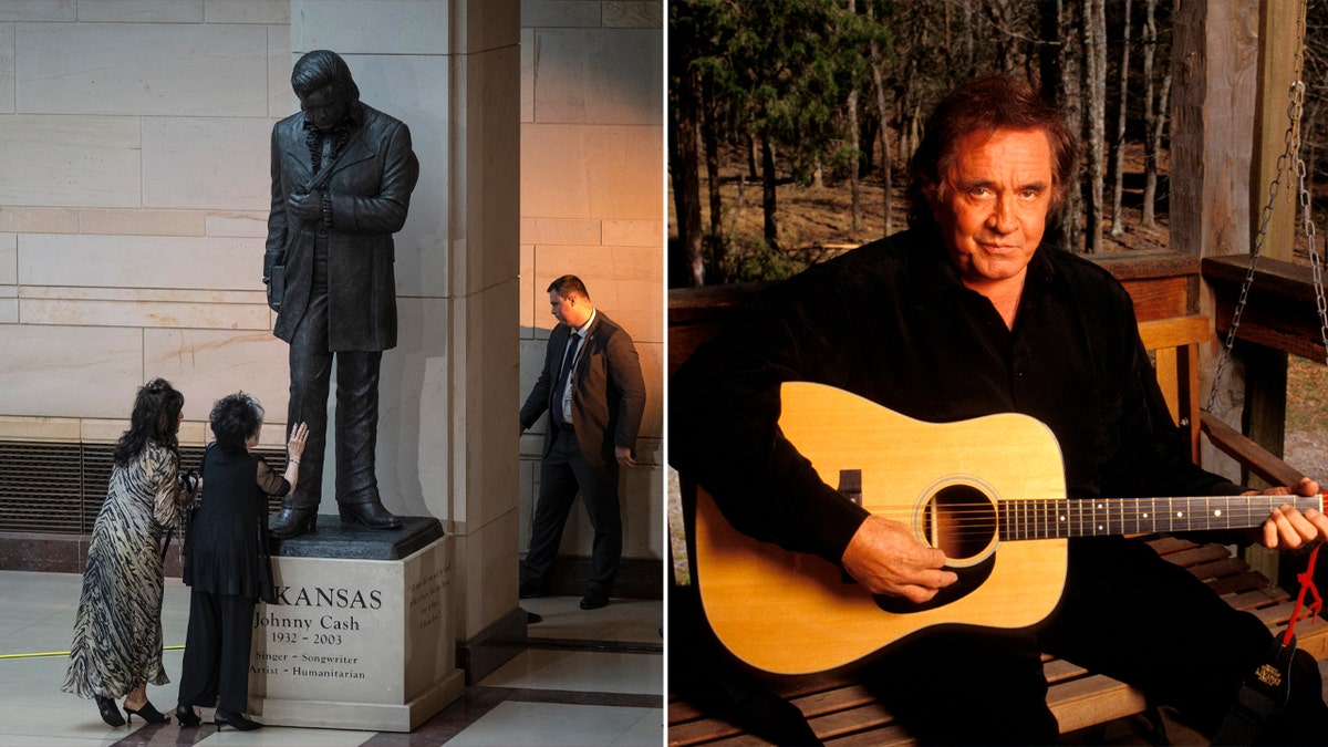 Johnny Cash fue honrado con una estatua en la capital de EEUU.