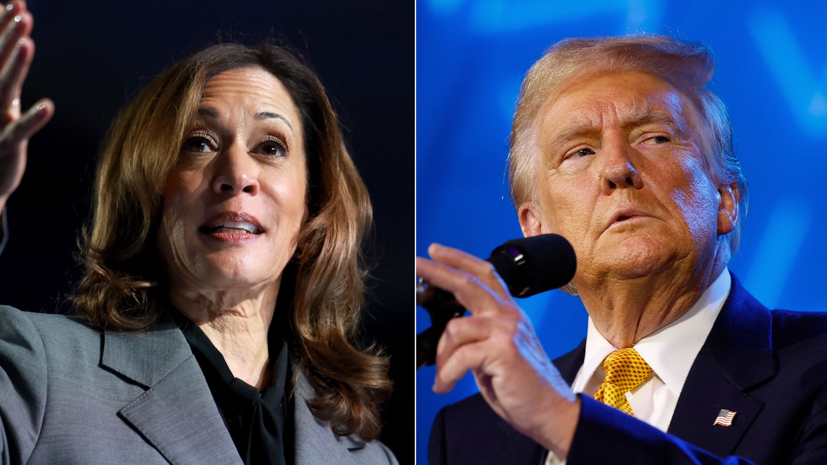 La vicepresidenta Kamala Harris y el ex presidente Donald Trump