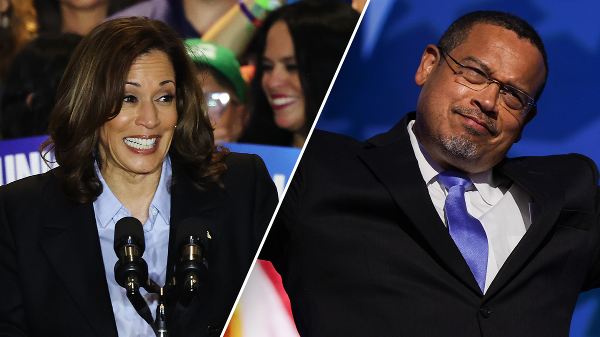 Kamala Harris y Keith Ellison codo con codo