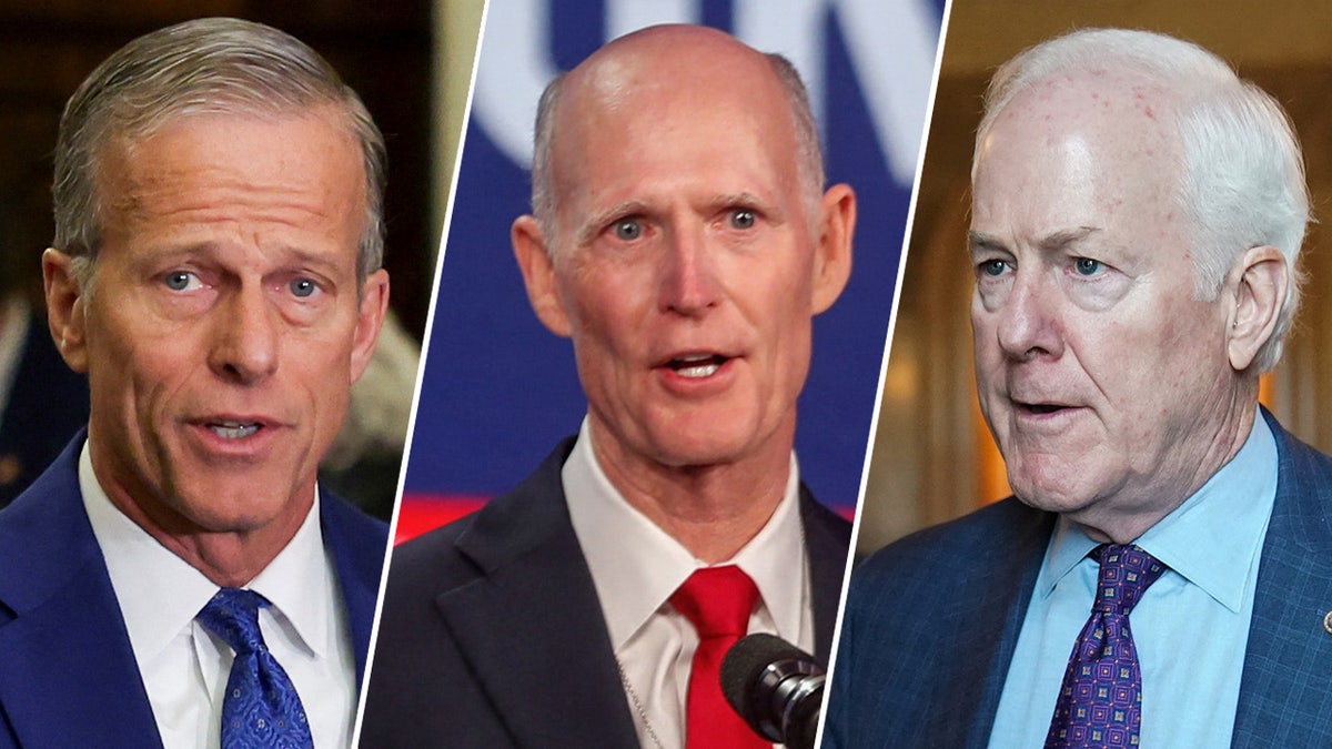 John Thune, Rick Scott y John Cornyn