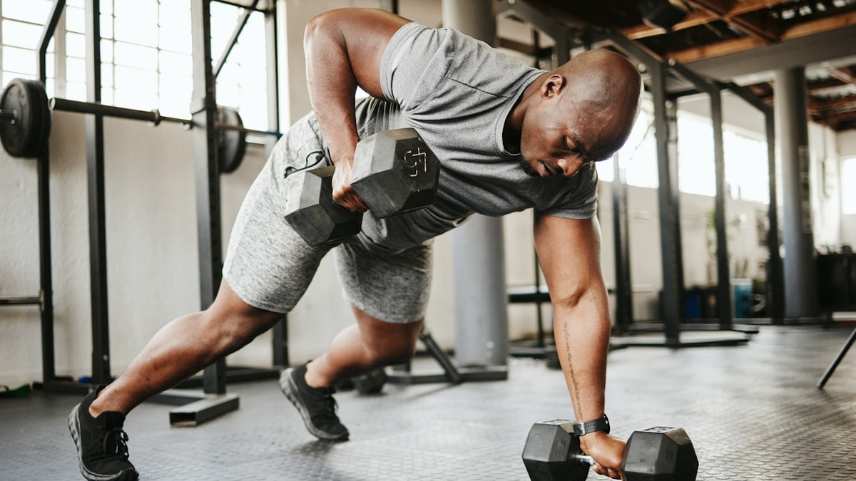 man doing exercise