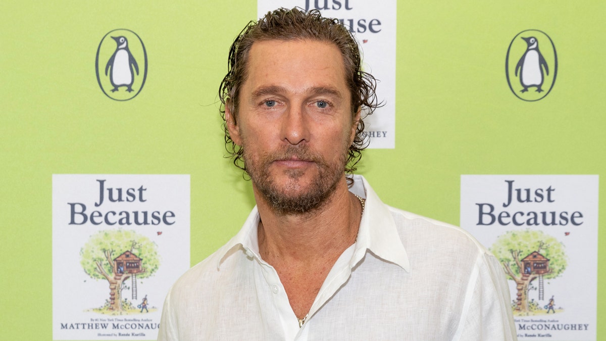 Matthew McConaughey promoting "Just Because" book