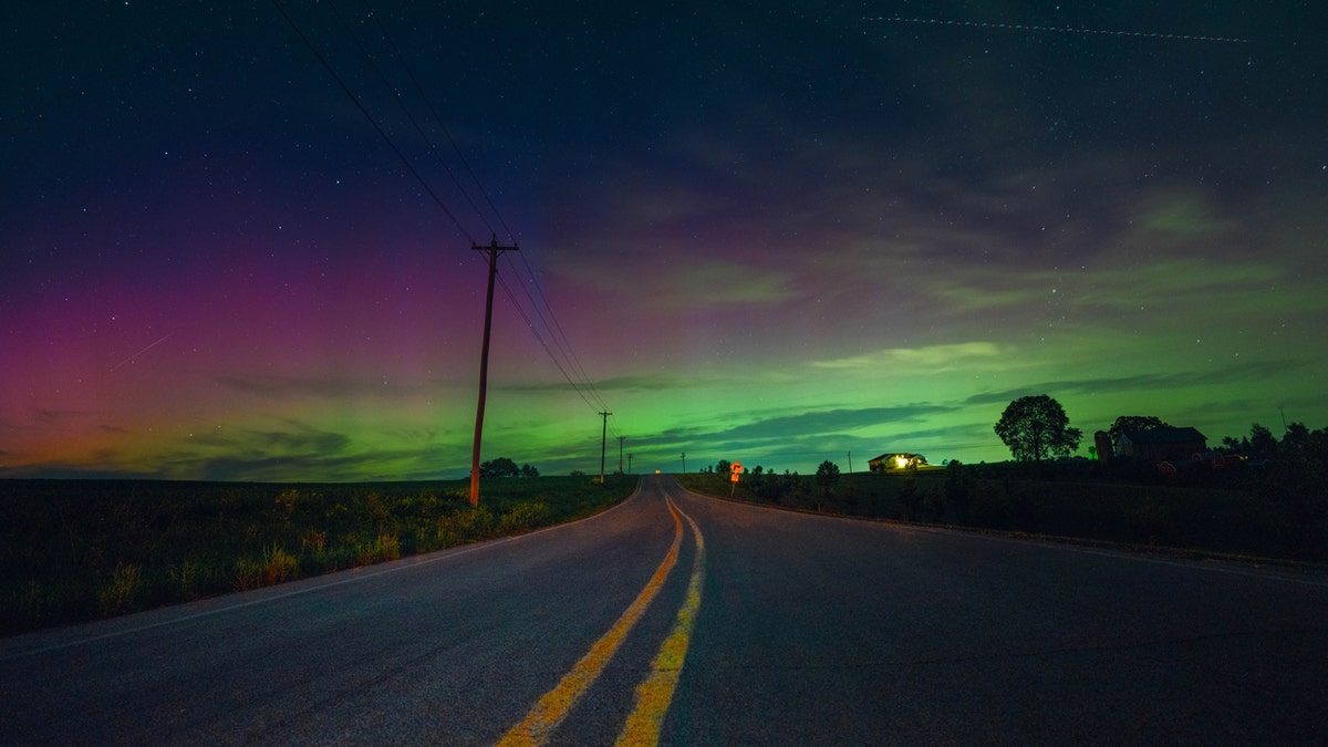 Cahaya Utara di Wisconsin