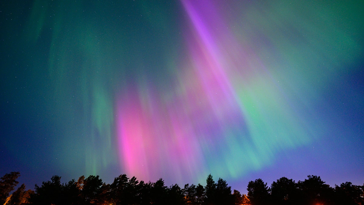 La aurora boreal en Suecia 