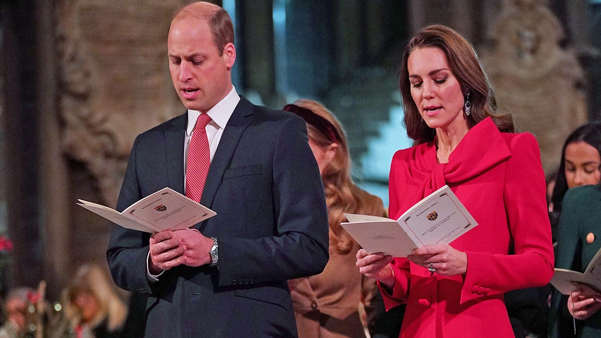 El príncipe Guillermo y Kate Middleton en "Royal Carols - Together At Christmas", un concierto de villancicos.