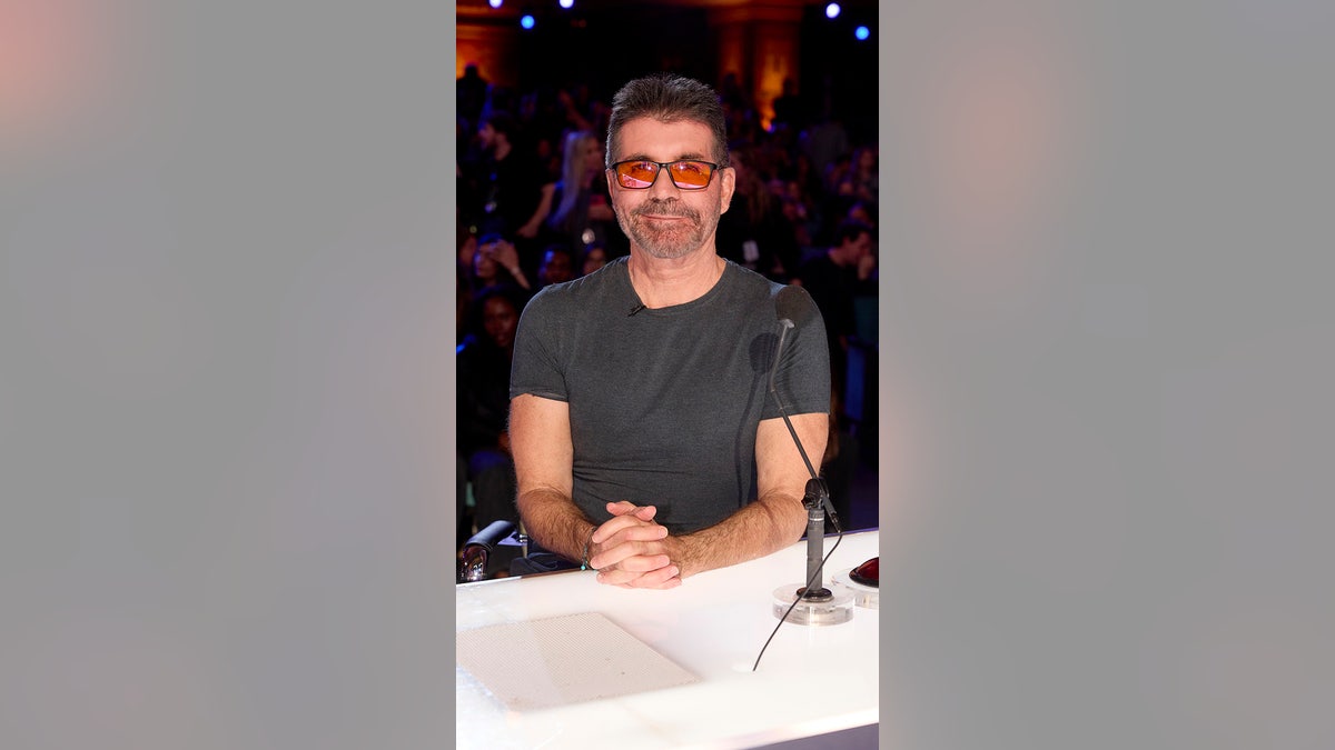 Simon Cowell at the "AGT" Judges table