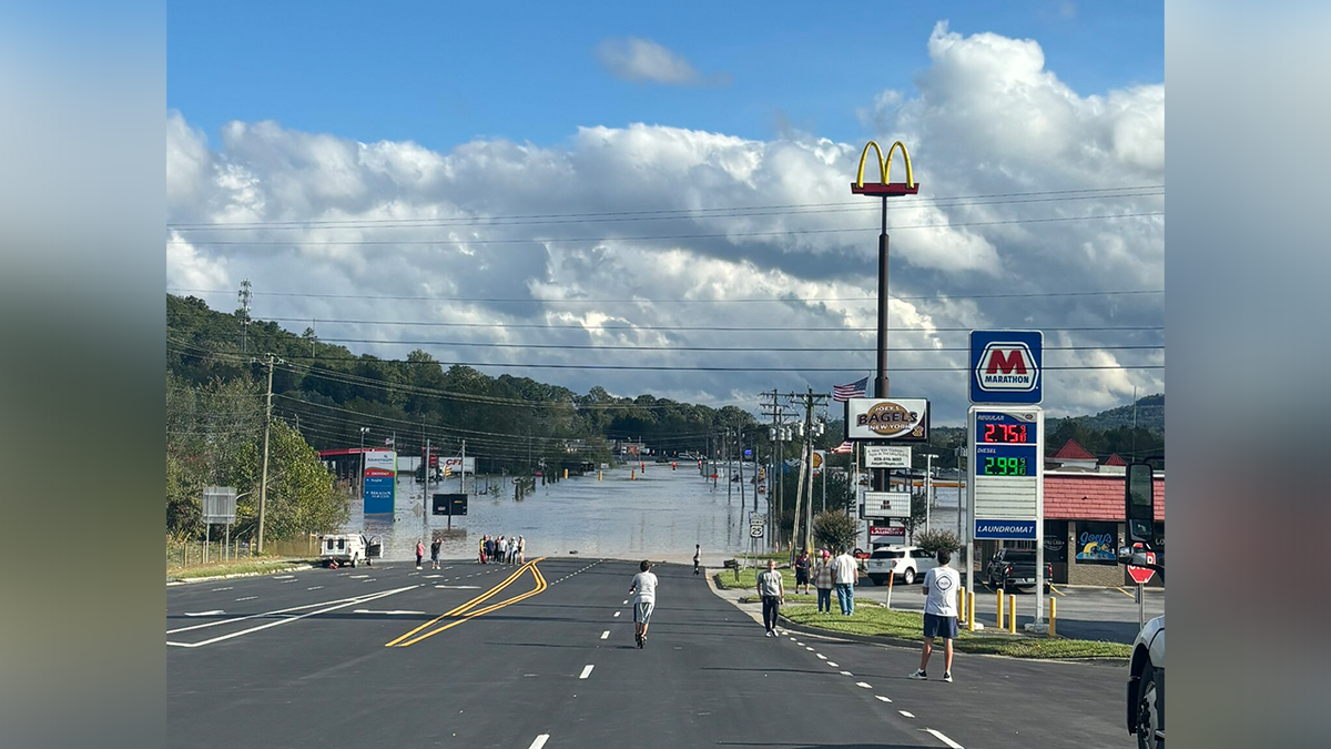 Flooding caused by Hurricane Helene