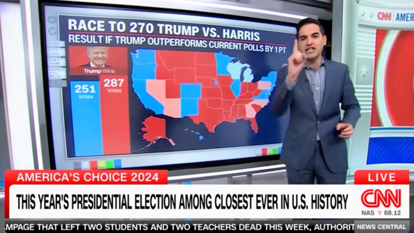 CNN Data Expert: Trump Could Win White House If He Outperforms Current Polling by One Point