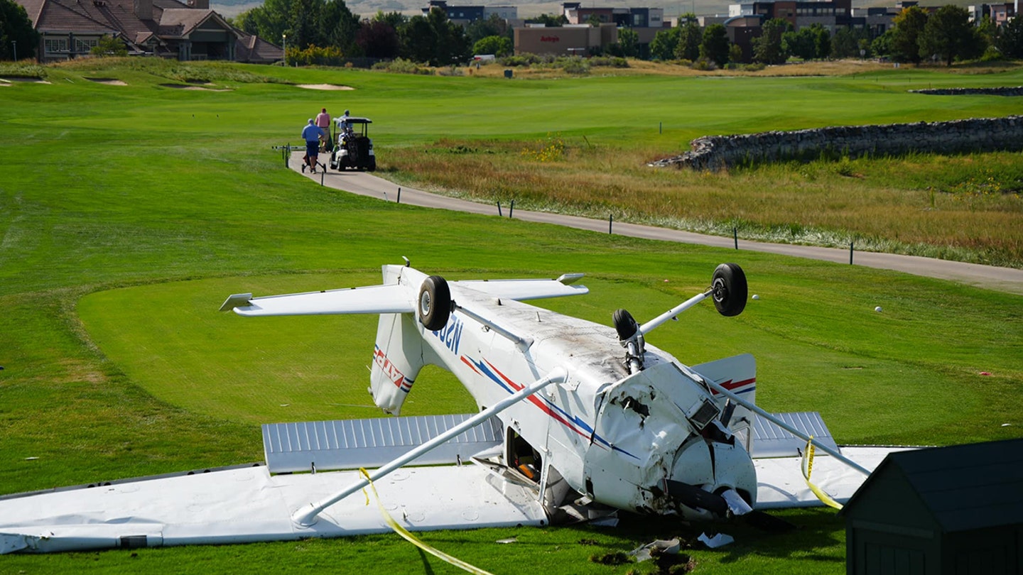 Miraculous Escape as Small Plane Crashes onto Colorado Golf Course