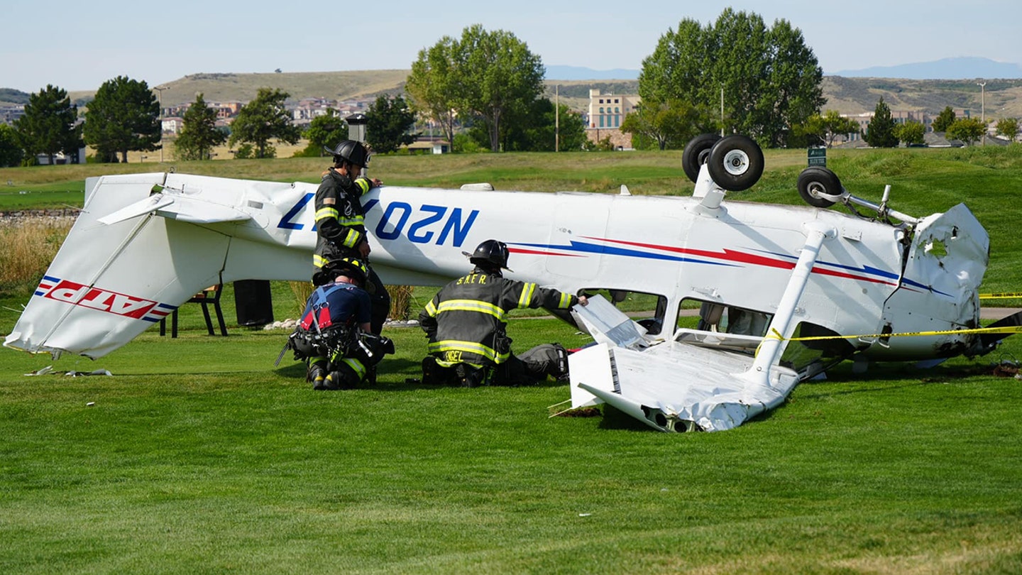 Miraculous Escape as Small Plane Crashes onto Colorado Golf Course