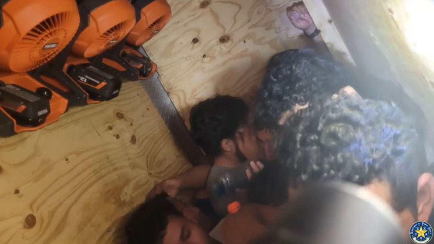 Sixteen Illegal Immigrants Found Hidden Behind False Wall in Texas