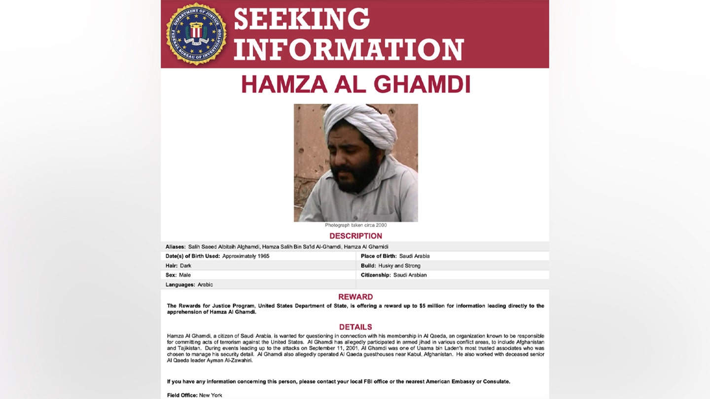 FBI Seeks Former Bin Laden Associate Hamza Al Ghamdi in Connection with Al Qaeda Involvement