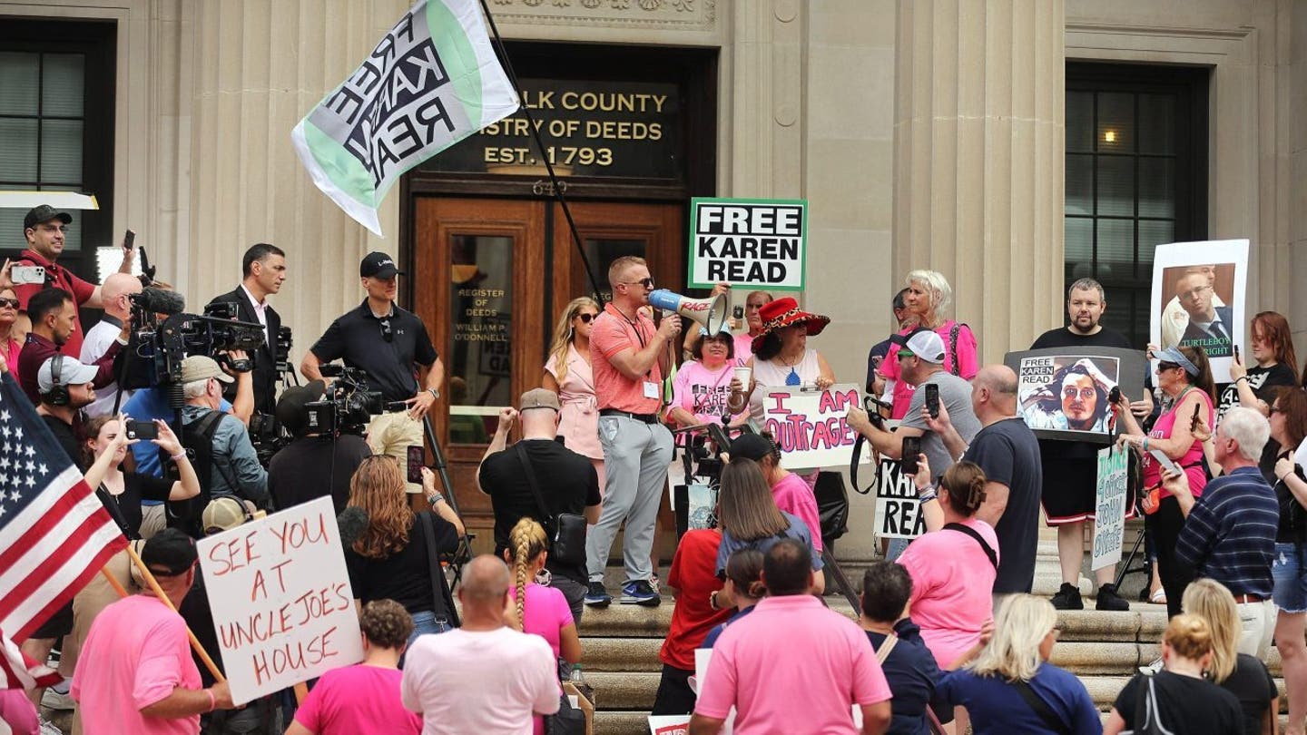 Karen Read Supporters Rally for Accused Cop Killer, Compare Her to Vietnam War Protesters