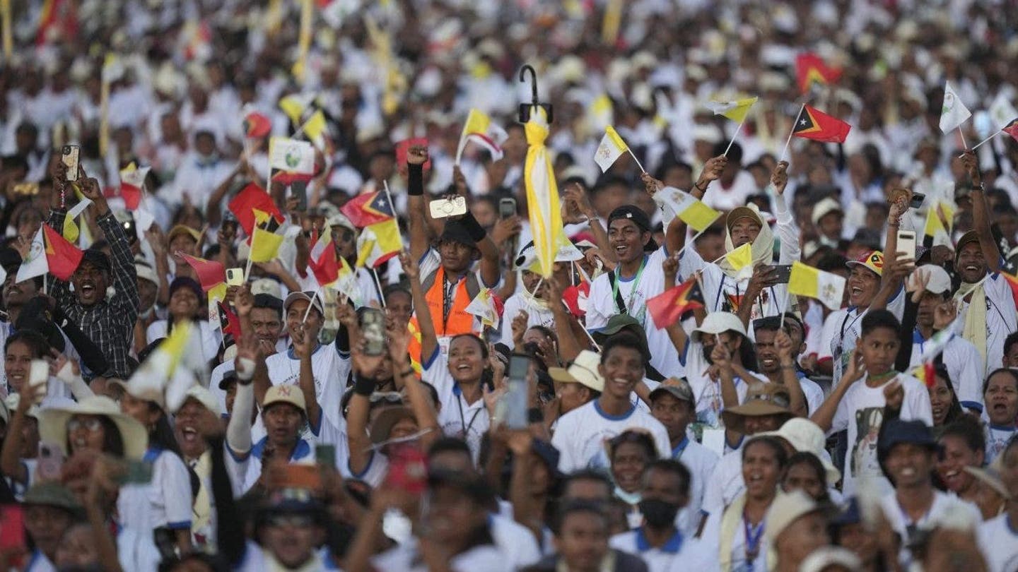 Pope Francis Draws Massive Crowd of Over 600,000 to First-Ever Papal Mass in Timor-Leste