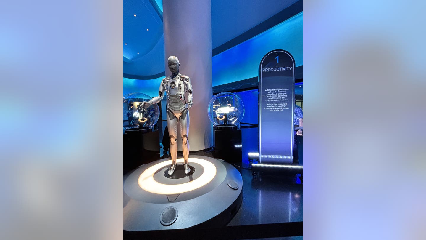 Humanoid Robots Engage Visitors at the Sphere in Las Vegas