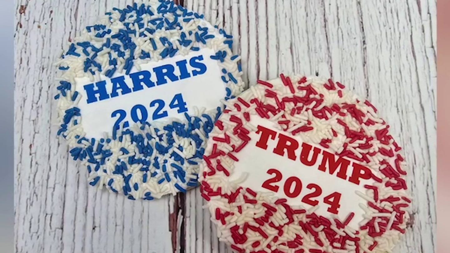 Pennsylvania Bakery's Presidential Cookie Sales Suggest Trump Leads Harris in Electoral Swing State