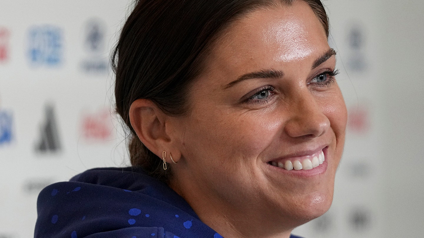 USWNT Alex Morgan smiles