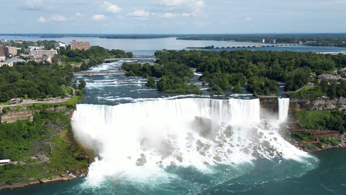 Majestic Rainbow Illuminates Niagara Falls