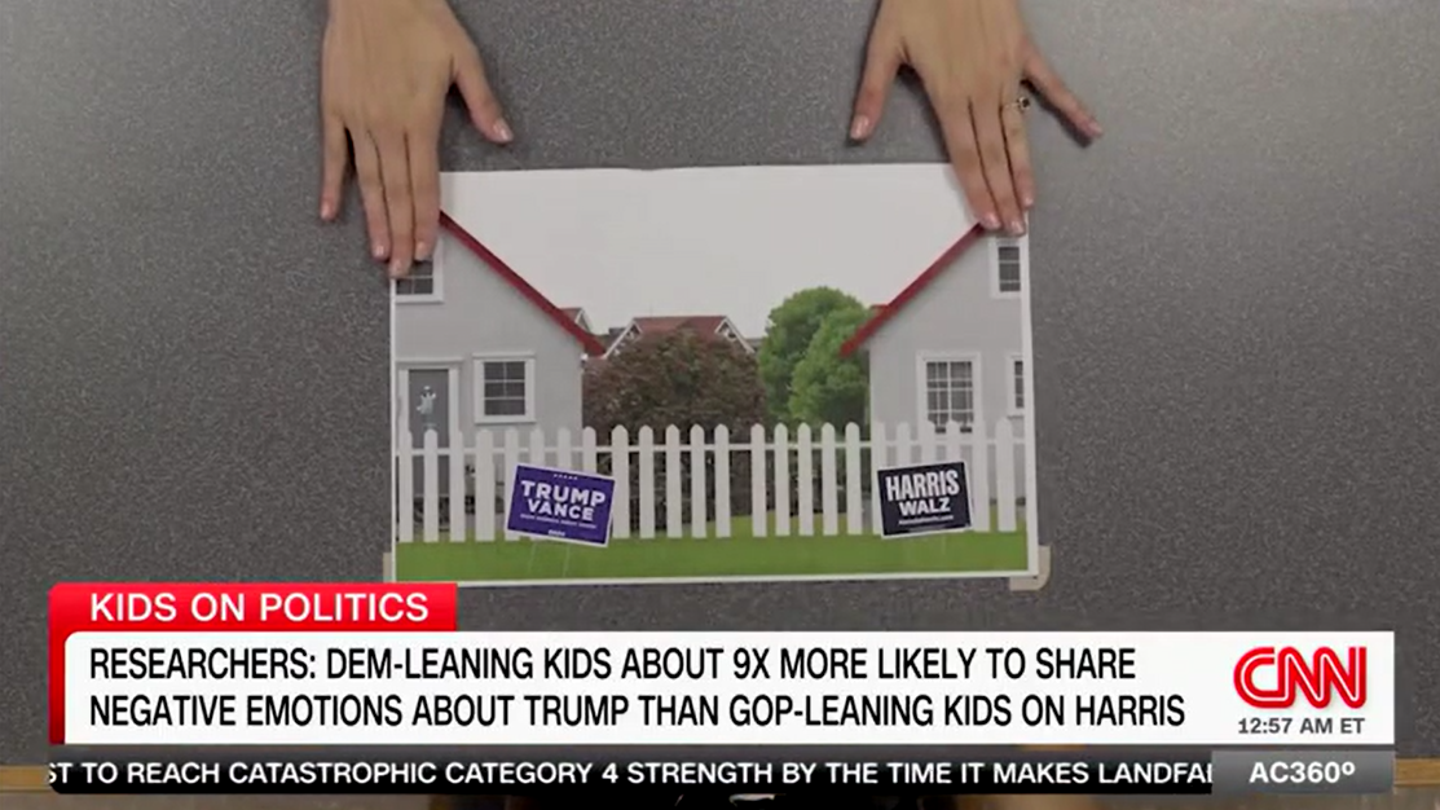 Democratic-Leaning Children Show Extreme Reactions to Trump, Study Finds