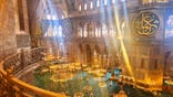 Hagia Sophia interior with light pouring in