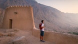 man travel desert