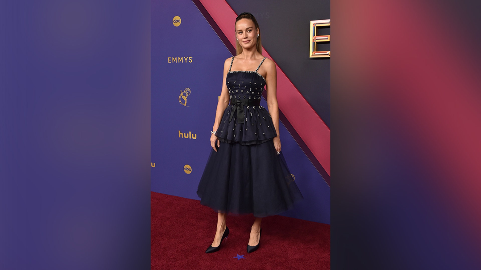 Brie Larson, nominated for her work in "Lessons in Chemistry," walked the red carpet at the 2024 Emmy Awards.