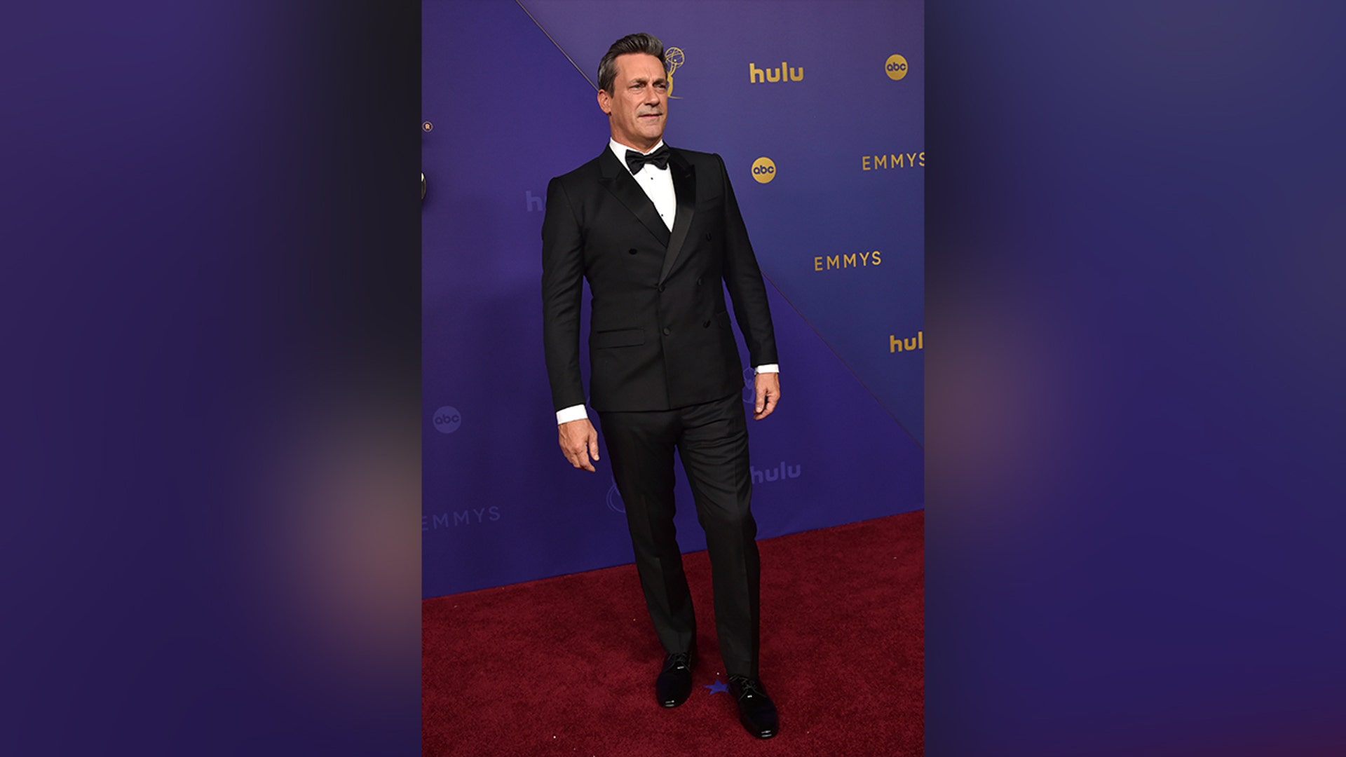 Jon Hamm, nominated for his role in "Fargo," walked the red carpet at the 2024 Emmy Awards.