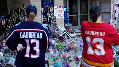 Johnny Gaudreau's Widow Reveals Surprise Pregnancy at Memorial Service