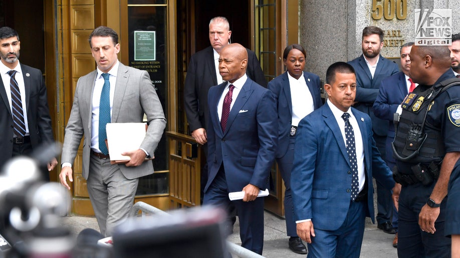New York City Mayor Eric Adams and attorney Alex Spiro depart federal court