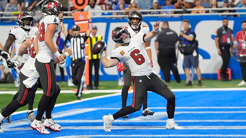 Baker Mayfield’s rushing touchdown helps lift Bucs to narrow victory over Lions