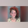 A mugshot of Amber Perry