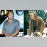 Side by side photos of Chad McQueen and Steve McQueen