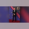 Jeremy Allen White, nominated for his work on "The Bear," wore a black suit on the 2024 Emmy Awards red carpet.