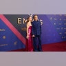 Robert Downey Jr. and his wife, Susan Downey, on the 2024 Emmy Awards red carpet.