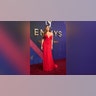 Sofia Vergara, nominated for her role in "Griselda," walked the red carpet at the 2024 Emmy Awards in a red dress.