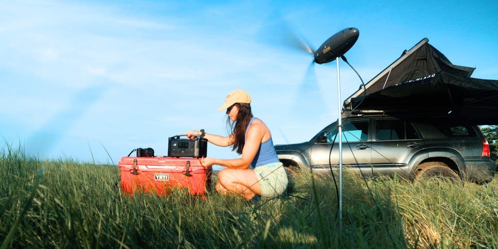 Say goodbye to dead batteries with this portable wind turbine