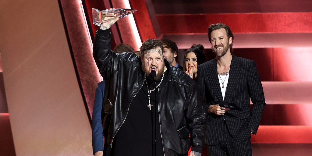 Jelly Roll was 'so nervous' at the CMAs, the singer shattered his award |  Fox News