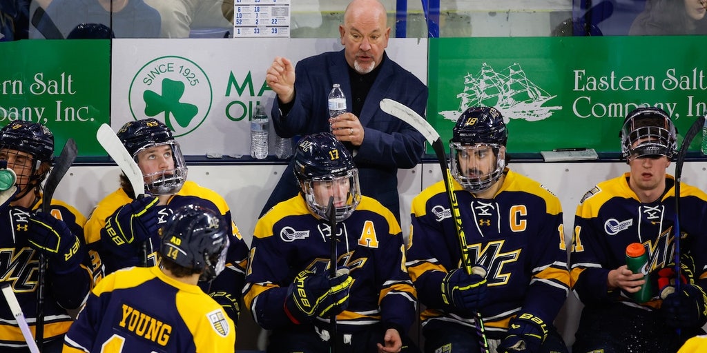 College hockey equipment manager forced to play goalie in huge NCAA Division I game
