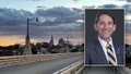 Matt Tuerk, mayor of Allentown PA, is pictured in front of a view of the city. - Fox News