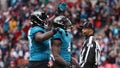Tank Bigsby of Jacksonville Jaguars celebrates a touch down during the NFL match between New England Patriots and Jacksonville Jaguars at Wembley Stadium on October 20, 2024 in London, England. - Fox News
