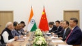 Indian Prime Minister Narendra Modi and Chinese President Xi Jinping attend a meeting on the sidelines of the BRICS summit in Kazan, Russia October 23, 2024. - Fox News