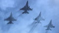 DENVER, CO - SEPTEMBER 17: Four F-16s from the 120th FS Buckley Space Force Base fly over Empower Field at Mile High during pregame before the Broncos took on the Washington Commanders September 17, 2023. (Photo by Andy Cross/MediaNews Group/The Denver Post via Getty Images) - Fox News
